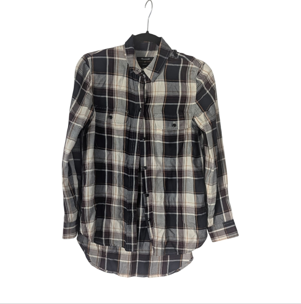 Madewell Classic Soft Plaid Shirt Sz.XXS